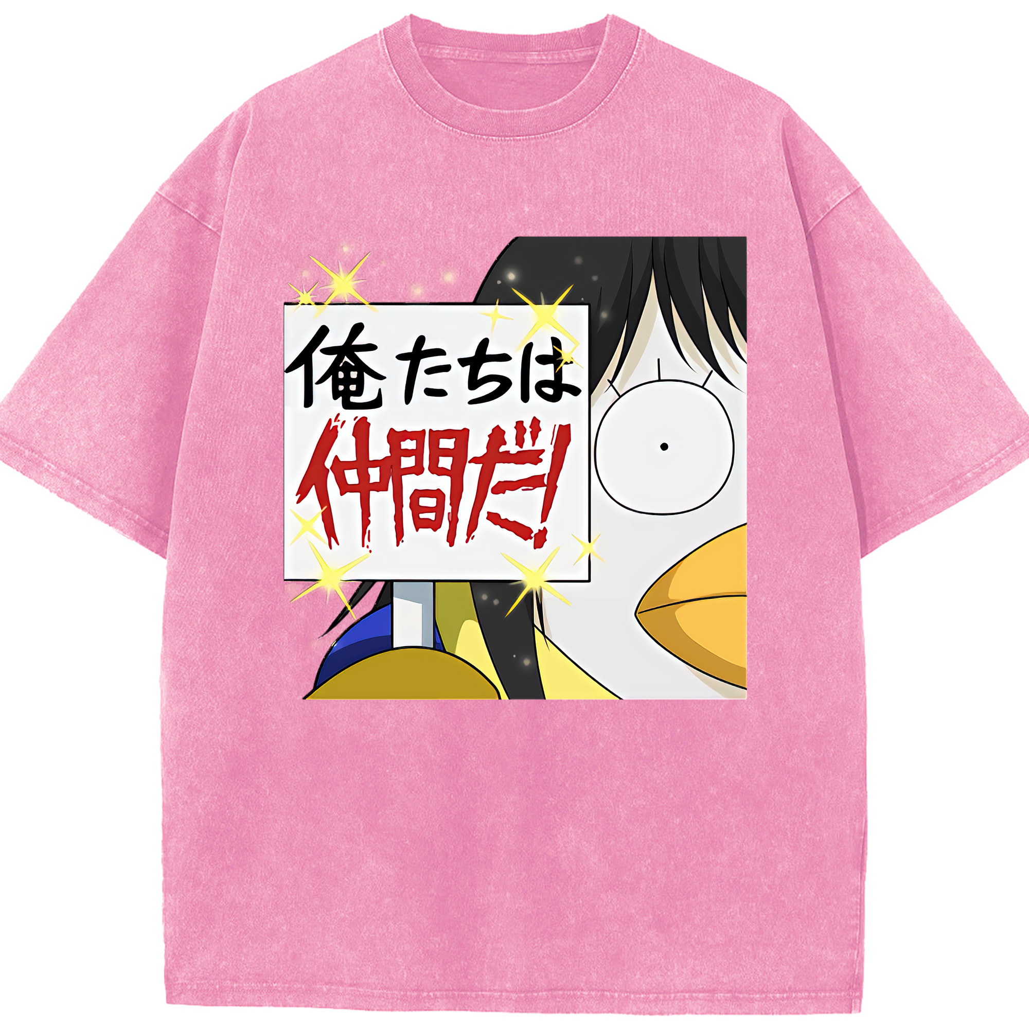 （画像用） ぎんたま 坂田銀時（さかたぎんとき） 神楽 志村新八（しむら しんぱち） GINTAMA Sakata Gintoki Kagura Shimura Shinpachi 綿100% ヴィンテージ風 半袖Tシャツ（フロントプリント）